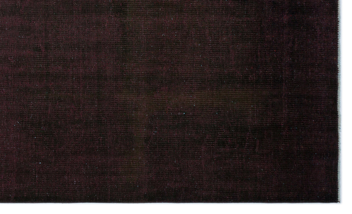 Black Over Dyed Vintage Rug 5&#39;3&#39;&#39; x 9&#39;0&#39;&#39; ft 159 x 275 cm