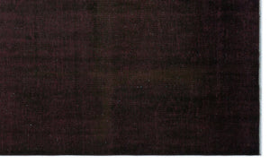 Black Over Dyed Vintage Rug 5'3'' x 9'0'' ft 159 x 275 cm