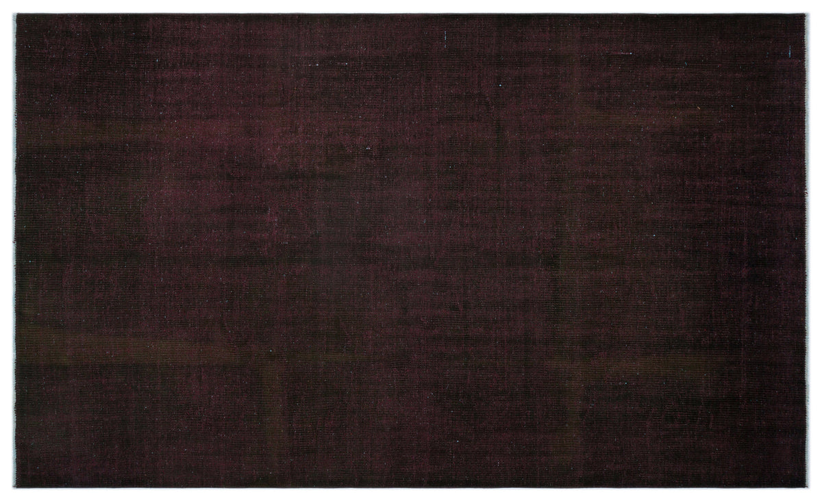 Black Over Dyed Vintage Rug 5&#39;3&#39;&#39; x 9&#39;0&#39;&#39; ft 159 x 275 cm