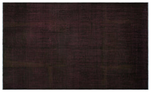 Black Over Dyed Vintage Rug 5'3'' x 9'0'' ft 159 x 275 cm