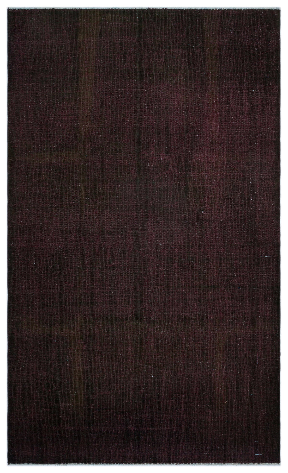 Black Over Dyed Vintage Rug 5&#39;3&#39;&#39; x 9&#39;0&#39;&#39; ft 159 x 275 cm