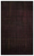 Black Over Dyed Vintage Rug 5'3'' x 9'0'' ft 159 x 275 cm