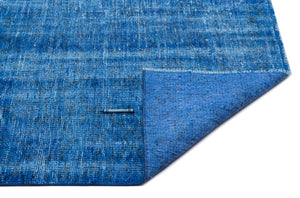 Blue Over Dyed Vintage Rug 6'6'' x 9'5'' ft 197 x 286 cm