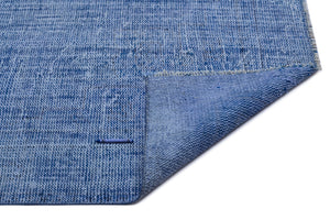 Blue Over Dyed Vintage Rug 5'9'' x 9'8'' ft 175 x 294 cm