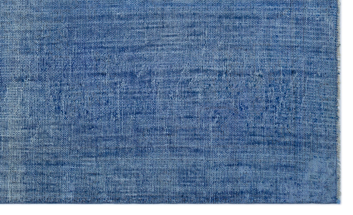 Blue Over Dyed Vintage Rug 5&#39;9&#39;&#39; x 9&#39;8&#39;&#39; ft 175 x 294 cm