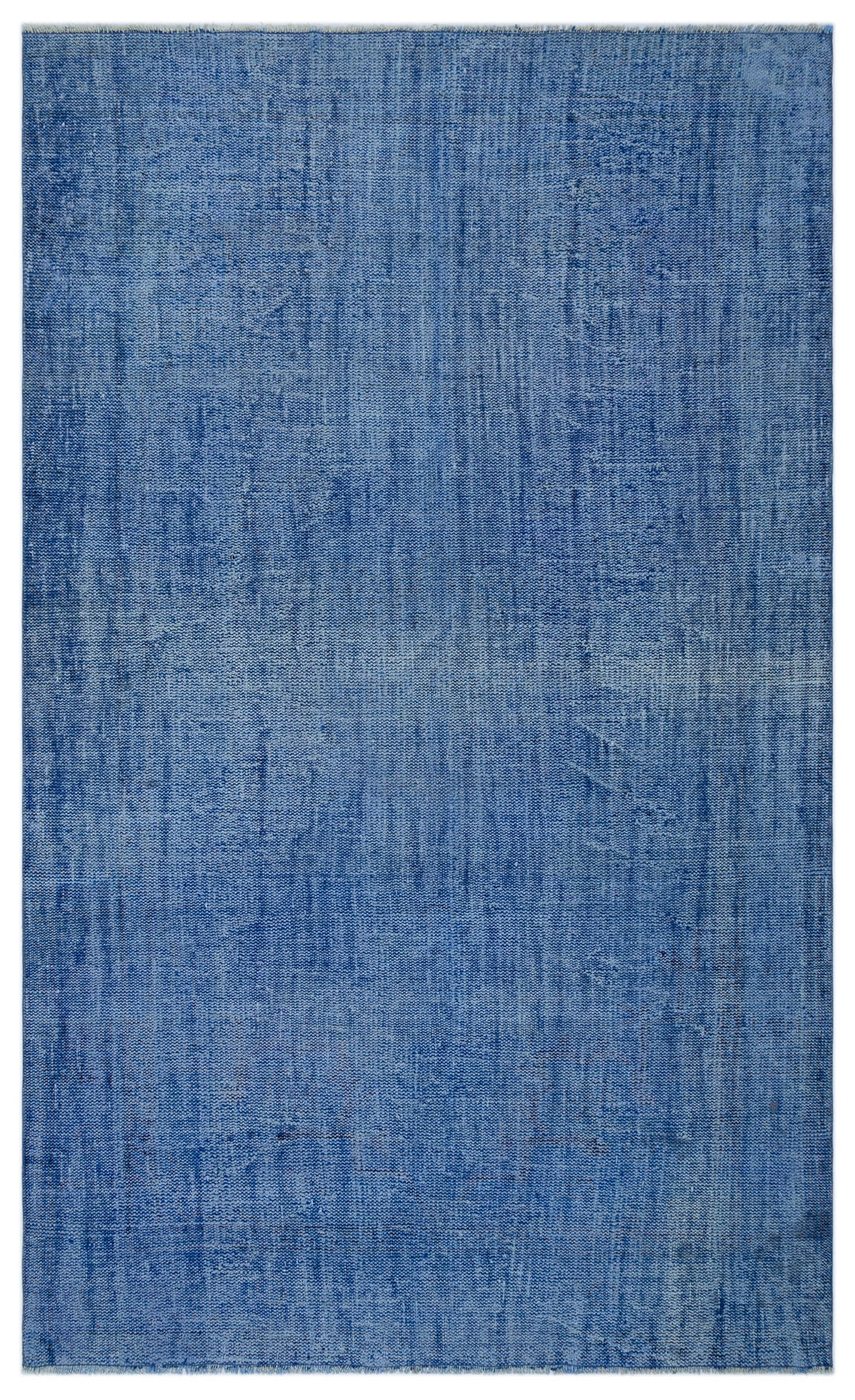 Blue Over Dyed Vintage Rug 5'9'' x 9'8'' ft 175 x 294 cm