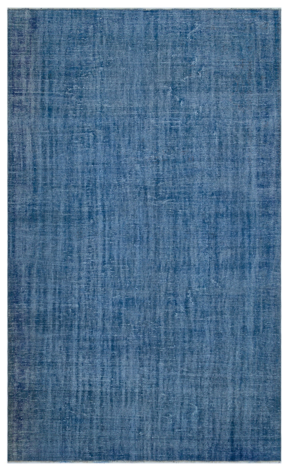 Blue Over Dyed Vintage Rug 6&#39;5&#39;&#39; x 10&#39;6&#39;&#39; ft 195 x 321 cm