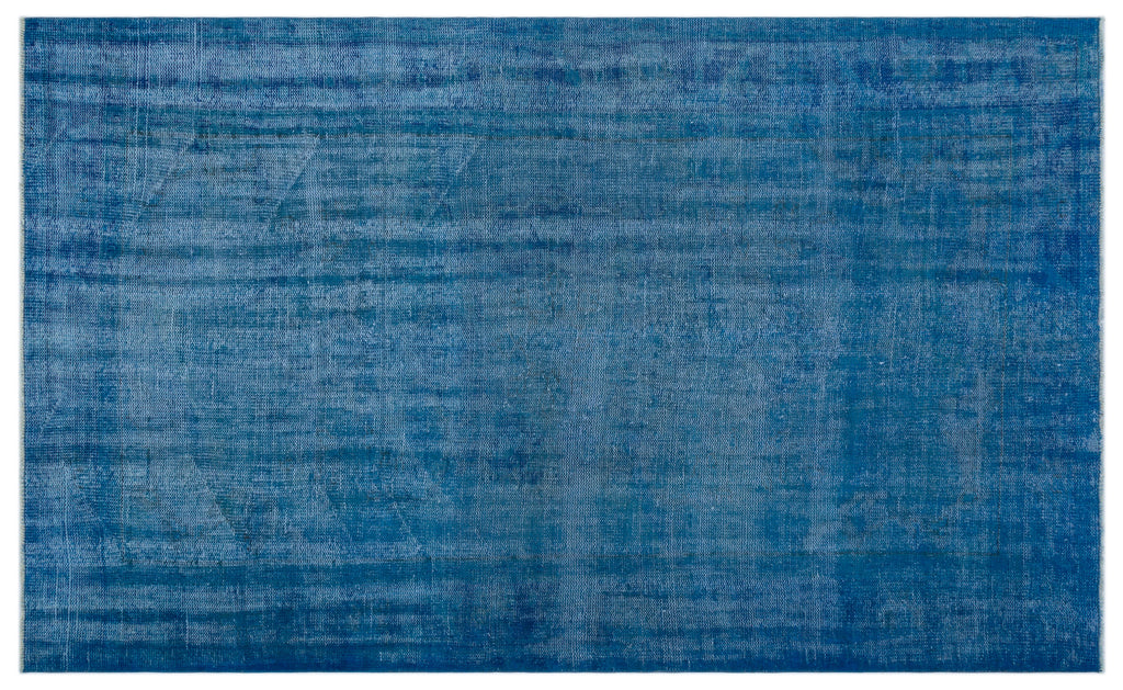Blue Over Dyed Vintage Rug 6'1'' x 9'10'' ft 185 x 299 cm