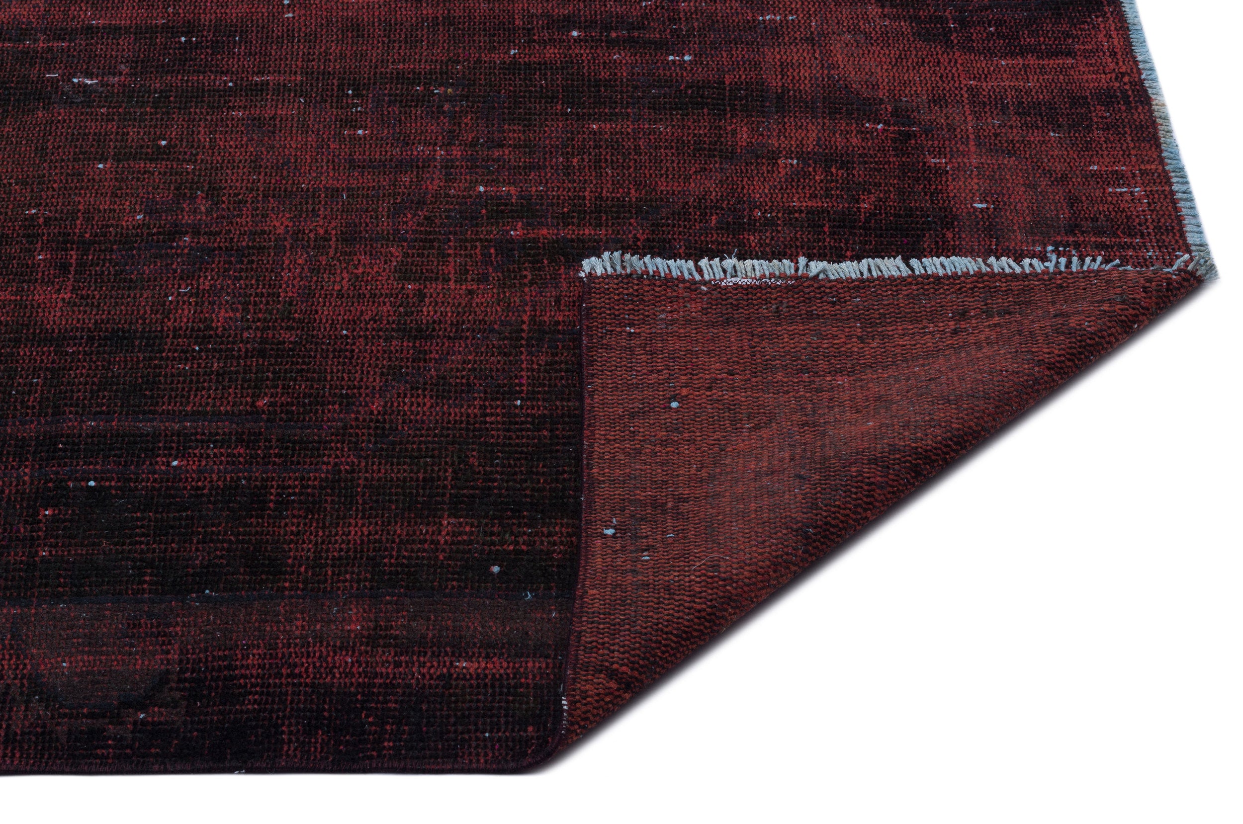 Blue Over Dyed Vintage Rug 5'5'' x 9'2'' ft 166 x 280 cm