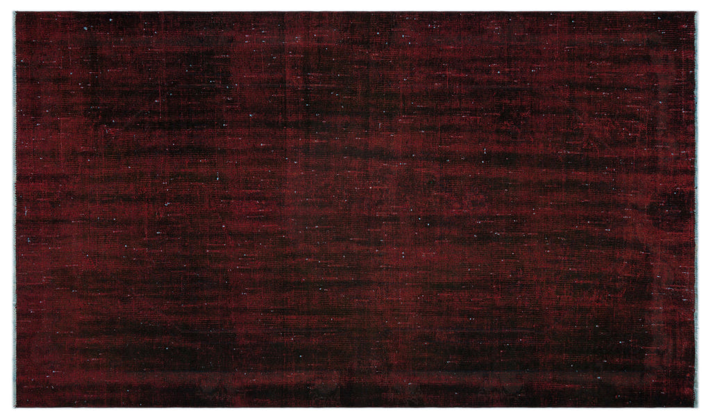 Blue Over Dyed Vintage Rug 5'5'' x 9'2'' ft 166 x 280 cm