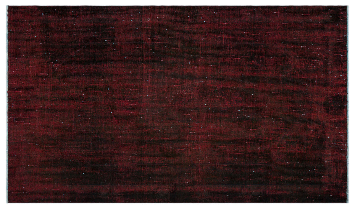 Blue Over Dyed Vintage Rug 5&#39;5&#39;&#39; x 9&#39;2&#39;&#39; ft 166 x 280 cm