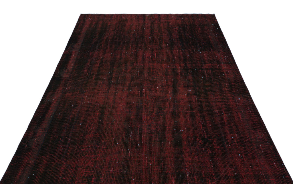 Blue Over Dyed Vintage Rug 5'5'' x 9'2'' ft 166 x 280 cm