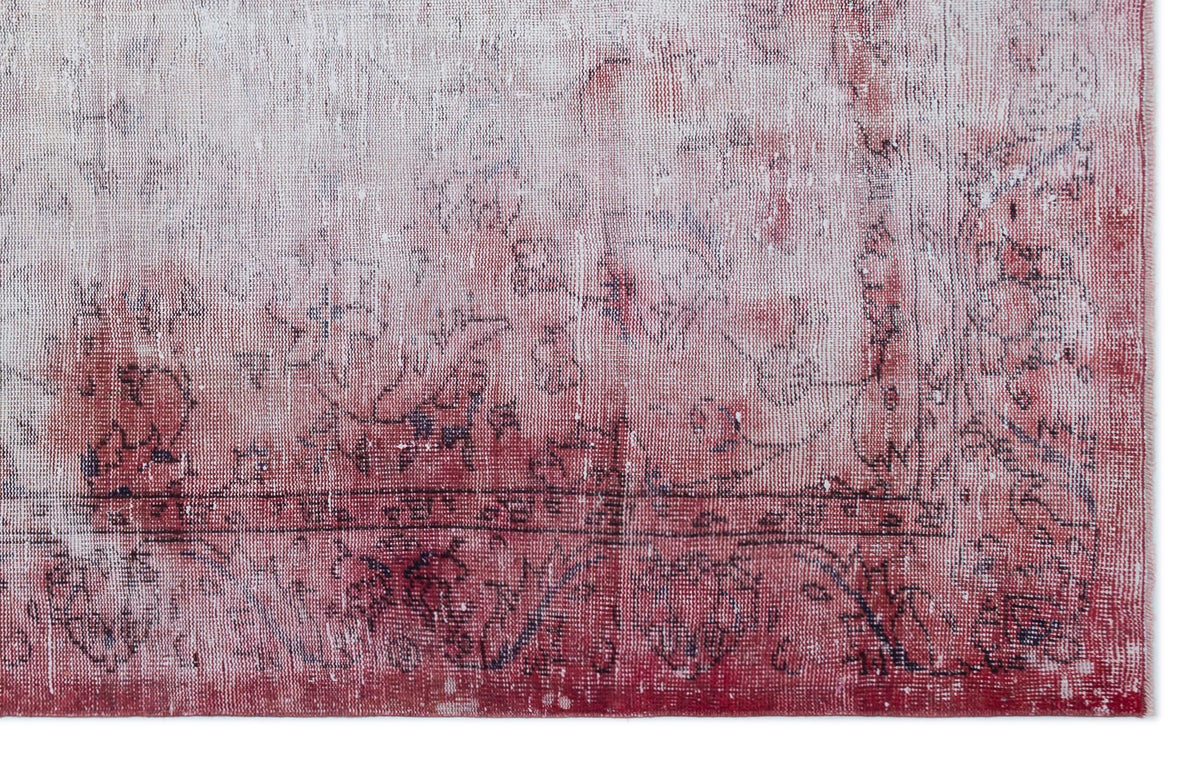 Retro Over Dyed Vintage Rug 5&#39;5&#39;&#39; x 8&#39;4&#39;&#39; ft 164 x 255 cm