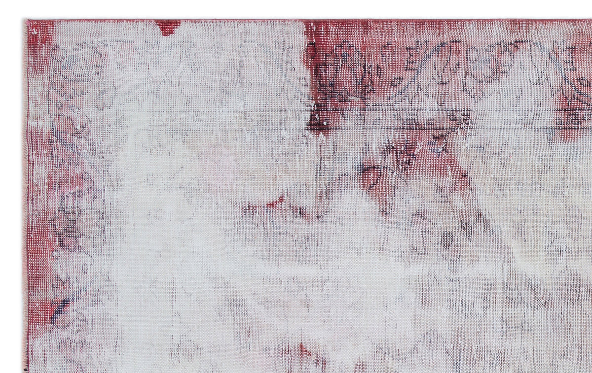 Retro Over Dyed Vintage Rug 5&#39;5&#39;&#39; x 8&#39;4&#39;&#39; ft 164 x 255 cm