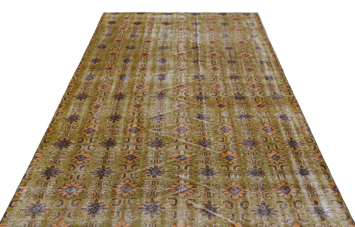 Retro Over Dyed Vintage Rug 5&#39;6&#39;&#39; x 8&#39;6&#39;&#39; ft 168 x 258 cm