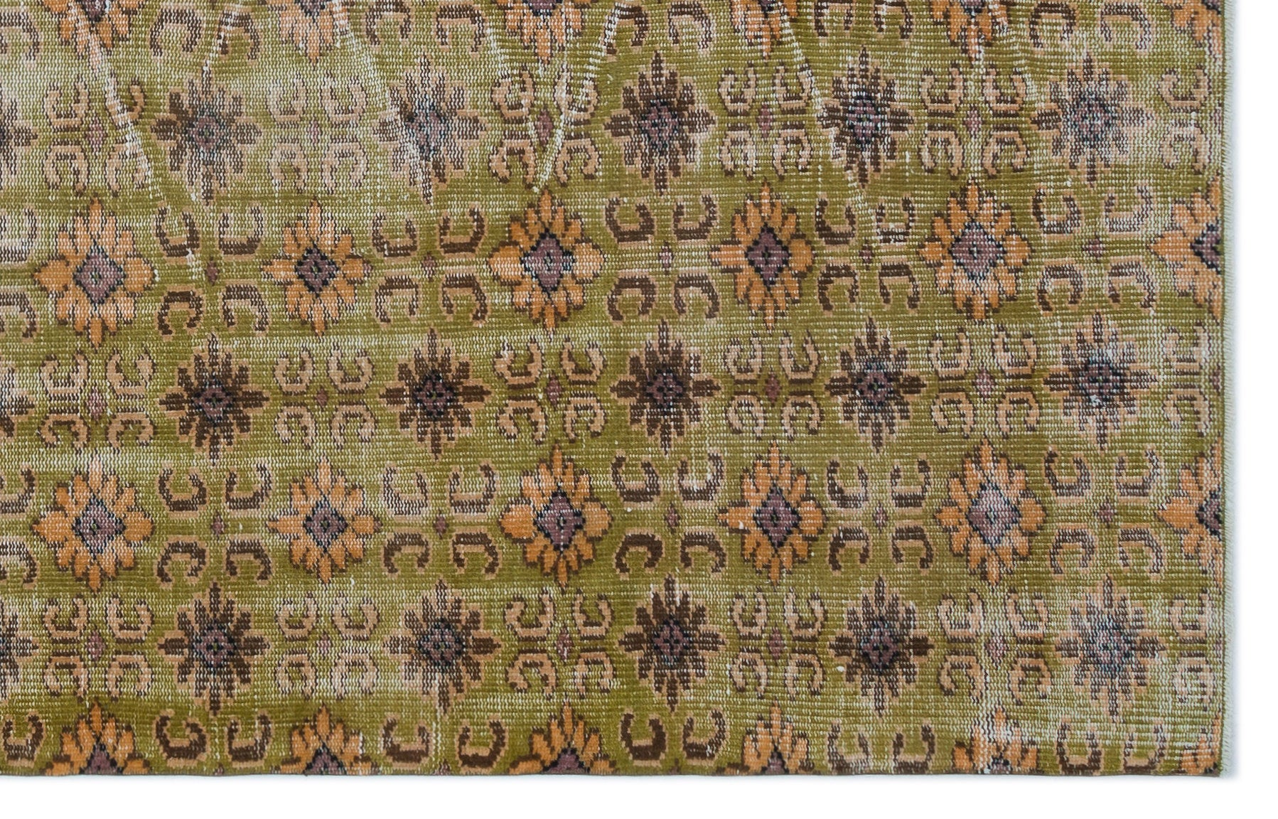 Retro Over Dyed Vintage Rug 5'6'' x 8'6'' ft 168 x 258 cm