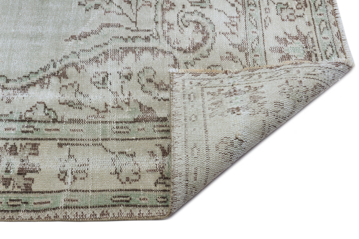 Blue Over Dyed Vintage Rug 5&#39;9&#39;&#39; x 8&#39;11&#39;&#39; ft 176 x 272 cm