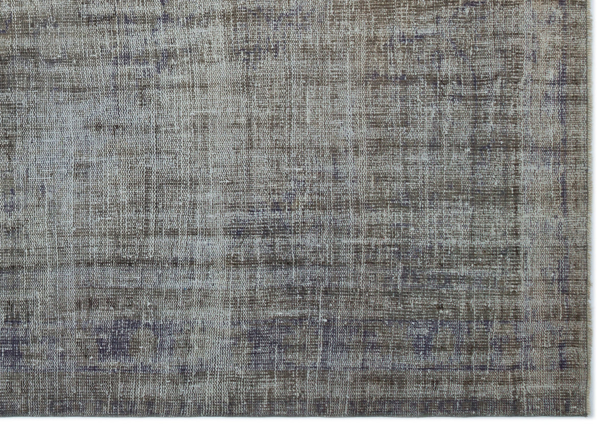 Gray Over Dyed Vintage Rug 6&#39;3&#39;&#39; x 8&#39;8&#39;&#39; ft 191 x 263 cm