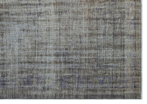 Gray Over Dyed Vintage Rug 6'3'' x 8'8'' ft 191 x 263 cm