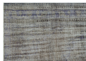 Gray Over Dyed Vintage Rug 6'3'' x 8'8'' ft 191 x 263 cm