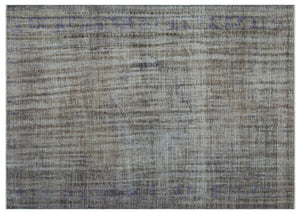 Gray Over Dyed Vintage Rug 6'3'' x 8'8'' ft 191 x 263 cm