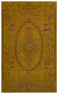 Yellow Over Dyed Vintage Rug 5'11'' x 9'7'' ft 180 x 293 cm