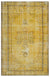 Yellow Over Dyed Vintage Rug 5'7'' x 8'8'' ft 169 x 265 cm