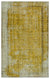 Yellow Over Dyed Vintage Rug 5'5'' x 8'7'' ft 166 x 262 cm