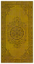 Yellow Over Dyed Vintage Rug 5'0'' x 8'11'' ft 153 x 273 cm