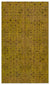 Yellow Over Dyed Vintage Rug 4'9'' x 8'0'' ft 146 x 244 cm