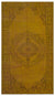 Yellow Over Dyed Vintage Rug 5'1'' x 8'10'' ft 154 x 268 cm