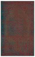 Brown Over Dyed Vintage Rug 5'7'' x 8'11'' ft 170 x 273 cm