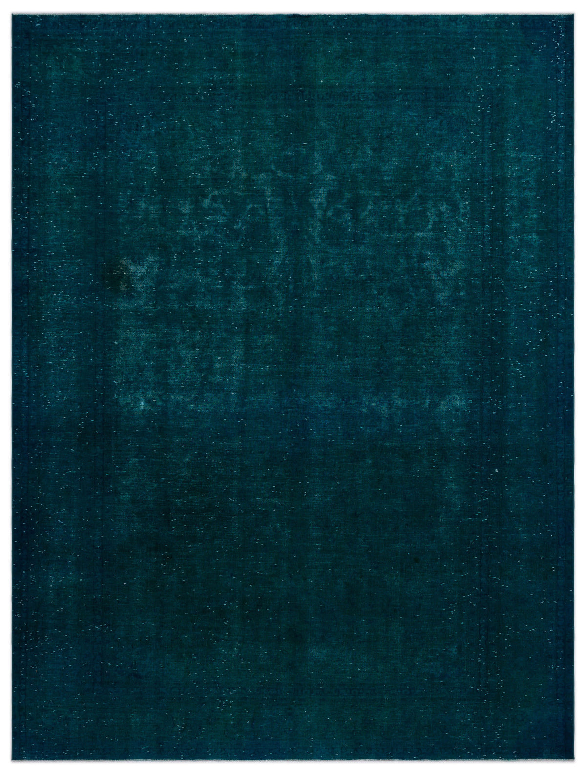 Turquoise  Over Dyed Vintage XLarge Rug 9&#39;1&#39;&#39; x 12&#39;2&#39;&#39; ft 277 x 370 cm