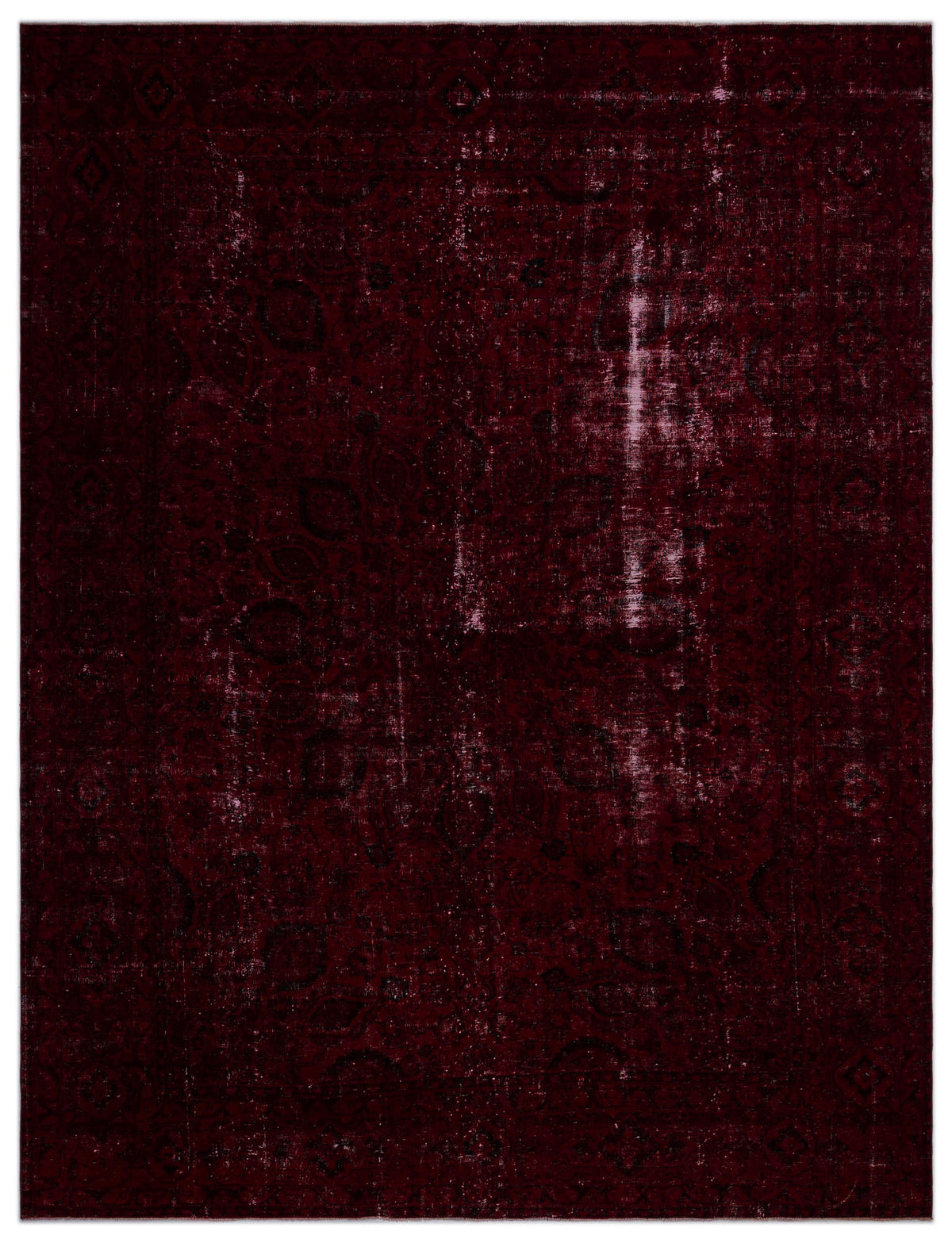 Red Over Dyed Vintage XLarge Rug 9&#39;7&#39;&#39; x 12&#39;7&#39;&#39; ft 292 x 383 cm
