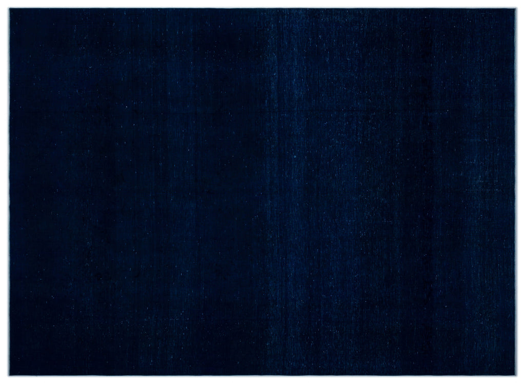 Blue Over Dyed Vintage XLarge Rug 8'10'' x 12'6'' ft 270 x 381 cm