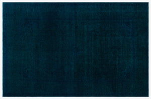 Turquoise  Over Dyed Vintage XLarge Rug 7'10'' x 12'2'' ft 238 x 370 cm