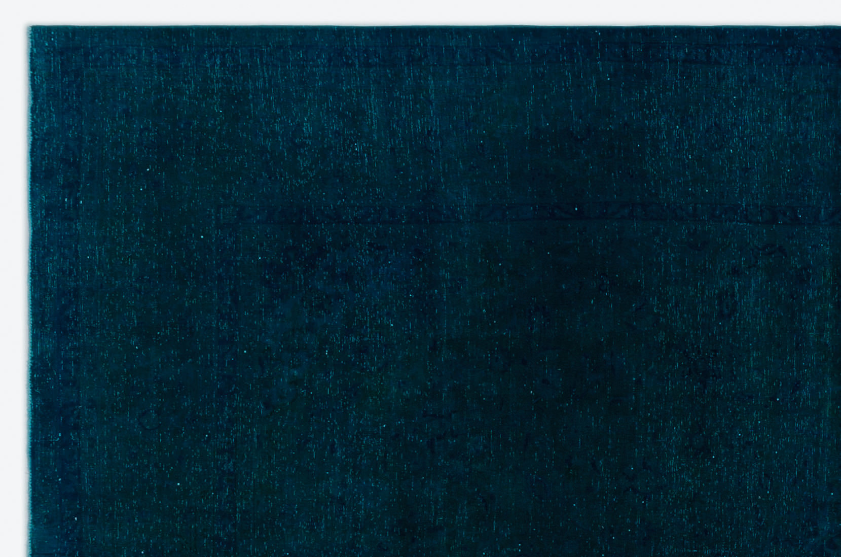 Turquoise  Over Dyed Vintage XLarge Rug 7'10'' x 12'2'' ft 238 x 370 cm