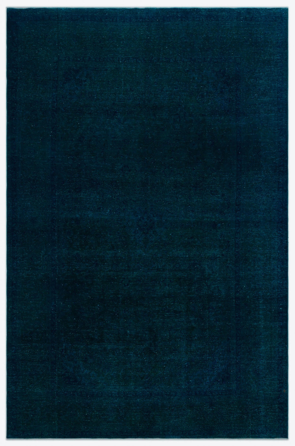 Turquoise  Over Dyed Vintage XLarge Rug 7&#39;10&#39;&#39; x 12&#39;2&#39;&#39; ft 238 x 370 cm