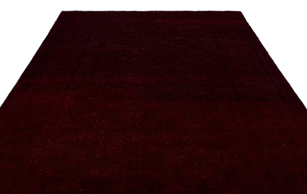 Red Over Dyed Vintage XLarge Rug 7&#39;10&#39;&#39; x 12&#39;8&#39;&#39; ft 240 x 385 cm