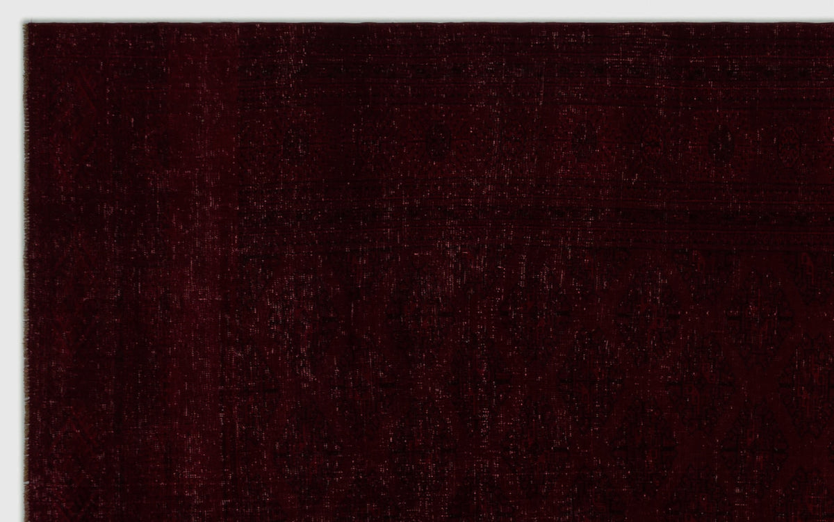 Red Over Dyed Vintage XLarge Rug 7&#39;10&#39;&#39; x 12&#39;8&#39;&#39; ft 240 x 385 cm