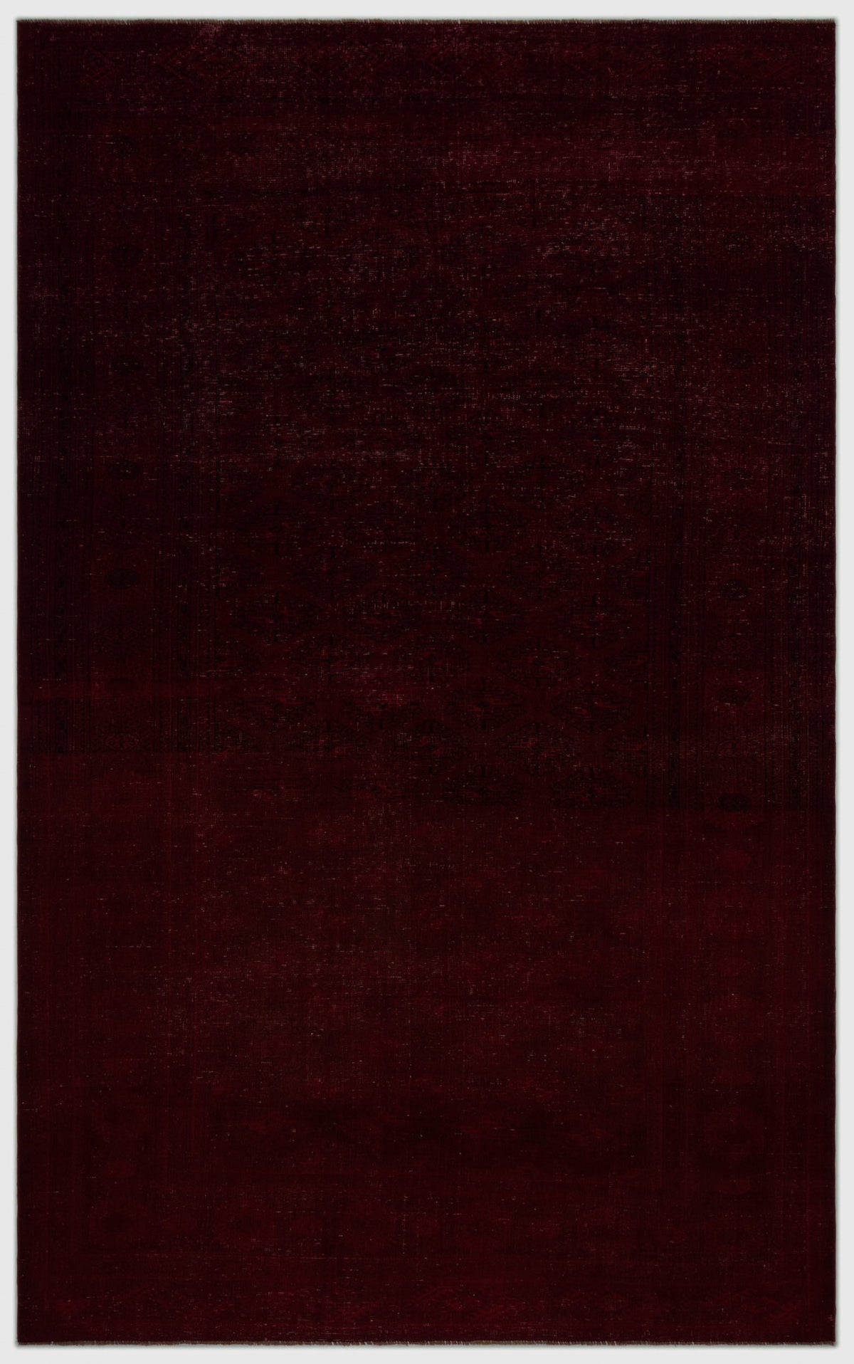 Red Over Dyed Vintage XLarge Rug 7&#39;10&#39;&#39; x 12&#39;8&#39;&#39; ft 240 x 385 cm