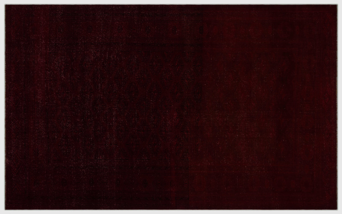 Red Over Dyed Vintage XLarge Rug 7&#39;10&#39;&#39; x 12&#39;8&#39;&#39; ft 240 x 385 cm