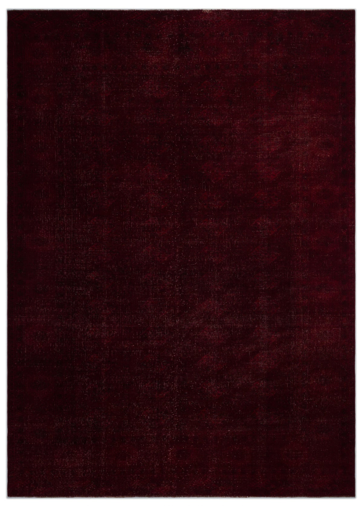 Red Over Dyed Vintage XLarge Rug 8&#39;10&#39;&#39; x 12&#39;4&#39;&#39; ft 270 x 375 cm