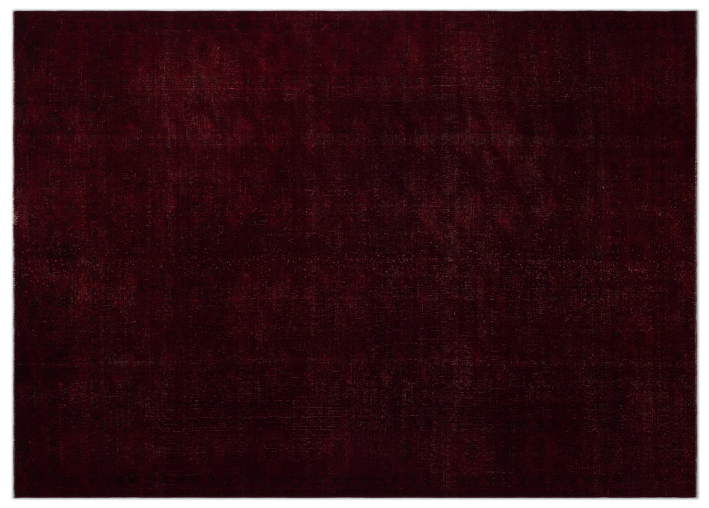 Red Over Dyed Vintage XLarge Rug 8'10'' x 12'4'' ft 270 x 375 cm