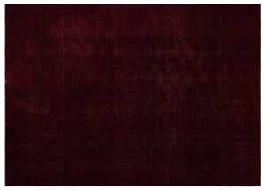 Red Over Dyed Vintage XLarge Rug 8'10'' x 12'4'' ft 270 x 375 cm