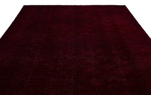 Red Over Dyed Vintage XLarge Rug 8'10'' x 12'4'' ft 270 x 375 cm