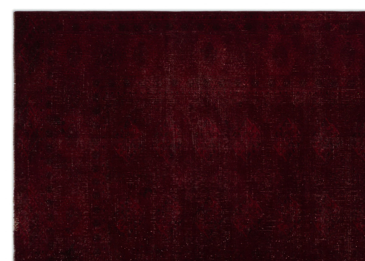 Red Over Dyed Vintage XLarge Rug 8&#39;10&#39;&#39; x 12&#39;4&#39;&#39; ft 270 x 375 cm