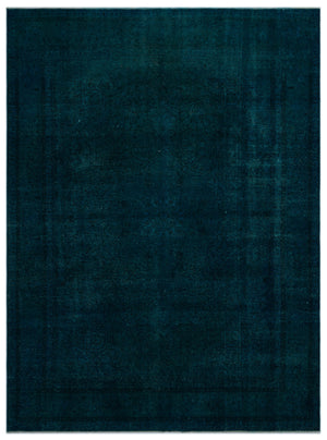 Turquoise  Over Dyed Vintage XLarge Rug 9'11'' x 12'12'' ft 301 x 395 cm