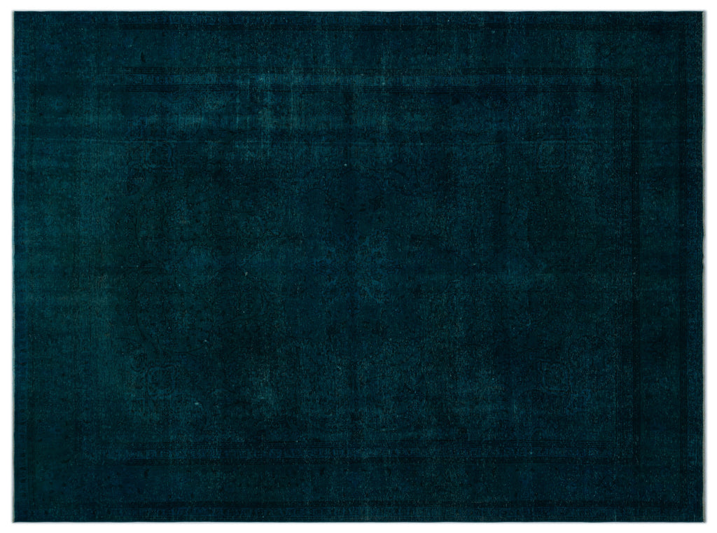 Turquoise  Over Dyed Vintage XLarge Rug 9'11'' x 12'12'' ft 301 x 395 cm