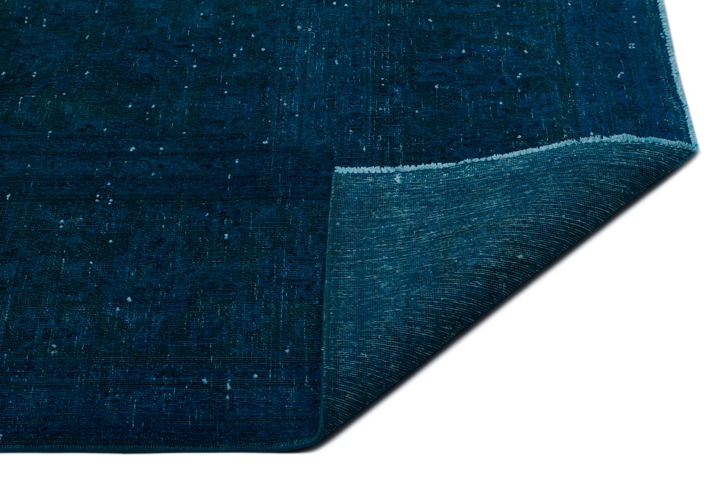 Turquoise  Over Dyed Vintage XLarge Rug 9'0'' x 12'4'' ft 275 x 377 cm